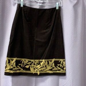 Loft brown skirt size 2